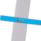 Ancient Ways - Lt. Blue with Logo Custom Belt Stripes - BeltStripes.com : The #1 Source for Martial Arts Belt Tape