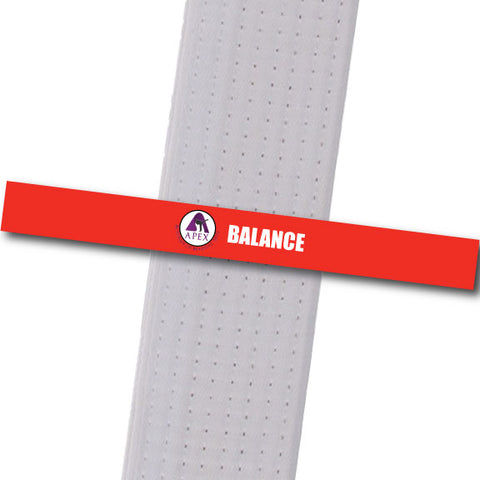 Apex MA - Balance Custom Belt Stripes - BeltStripes.com : The #1 Source for Martial Arts Belt Tape
