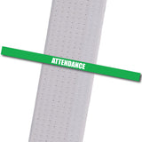 Attendance Stripes - Green Achievement Stripes - BeltStripes.com : The #1 Source for Martial Arts Belt Tape