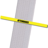 Attendance Stripes - Yellow Achievement Stripes - BeltStripes.com : The #1 Source for Martial Arts Belt Tape