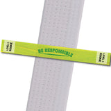 MatChats BeltStripes - Be Responsible - Level 1: Rookie Achievement Stripes - BeltStripes.com : The #1 Source for Martial Arts Belt Tape