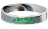 MatChats - Be Responsible Silicone Wrist Bands - Level 4: Champion Achievement Stripes - BeltStripes.com : The #1 Source for Martial Arts Belt Tape