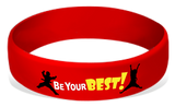 Be Your Best! Silicone Wrist Bands Achievement Stripes - BeltStripes.com : The #1 Source for Martial Arts Belt Tape