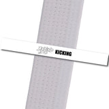 Beyond MA - Kicking Custom Belt Stripes - BeltStripes.com : The #1 Source for Martial Arts Belt Tape