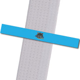 Blackman Academy - Light Blue Tiger Logo Achievement Stripes - BeltStripes.com : The #1 Source for Martial Arts Belt Tape