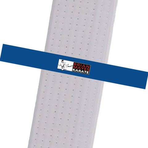 Brian Mayes Karate - Blue Custom Belt Stripes - BeltStripes.com : The #1 Source for Martial Arts Belt Tape