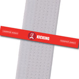 Champion Karate - Kicking Achievement Stripes - BeltStripes.com : The #1 Source for Martial Arts Belt Tape