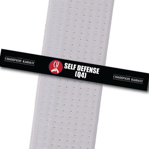 Champion Karate - Self Defense (Q4) Achievement Stripes - BeltStripes.com : The #1 Source for Martial Arts Belt Tape