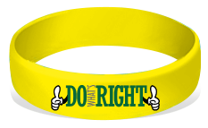 MatChats - Do Whats Right!! Silicone Wrist Bands - Level 4: Champion Achievement Stripes - BeltStripes.com : The #1 Source for Martial Arts Belt Tape