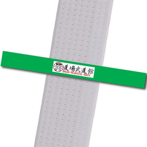 Dojo MA - Logo Only - Green Custom Belt Stripes - BeltStripes.com : The #1 Source for Martial Arts Belt Tape