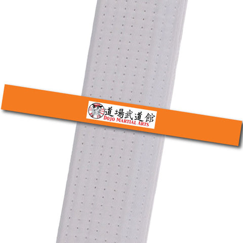 Dojo MA - Logo Only - Orange Custom Belt Stripes - BeltStripes.com : The #1 Source for Martial Arts Belt Tape