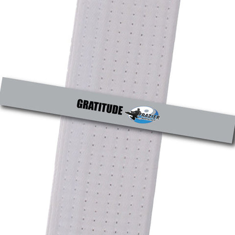 Frazier Martial Arts - Gratitude Custom Belt Stripes - BeltStripes.com : The #1 Source for Martial Arts Belt Tape