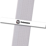 Gracie PAC MMA - Performance - White Custom Belt Stripes - BeltStripes.com : The #1 Source for Martial Arts Belt Tape