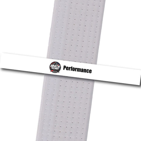 Gracie PAC MMA - Performance - White Custom Belt Stripes - BeltStripes.com : The #1 Source for Martial Arts Belt Tape