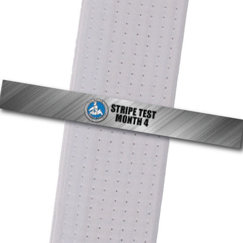 Guerrero MA - Stripe Test Month 4 Achievement Stripes - BeltStripes.com : The #1 Source for Martial Arts Belt Tape