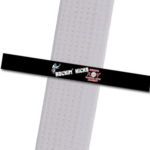 Guidos MA - Rockin Kicks Custom Belt Stripes - BeltStripes.com : The #1 Source for Martial Arts Belt Tape