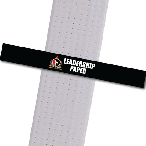 Haynes Martial Arts-Leadership Paper Custom Belt Stripes - BeltStripes.com : The #1 Source for Martial Arts Belt Tape