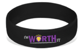 MatChats - I'm Worth It - Silicone Wrist Bands - Level 4: Champion