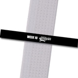 John Geyston MA - Week 10-Black Achievement Stripes - BeltStripes.com : The #1 Source for Martial Arts Belt Tape