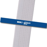 John Geyston MA - Week 2-Blue Achievement Stripes - BeltStripes.com : The #1 Source for Martial Arts Belt Tape
