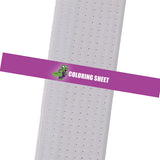 Just For Kicks BeltStripes - Coloring Sheet - Purple Custom Belt Stripes - BeltStripes.com : The #1 Source for Martial Arts Belt Tape