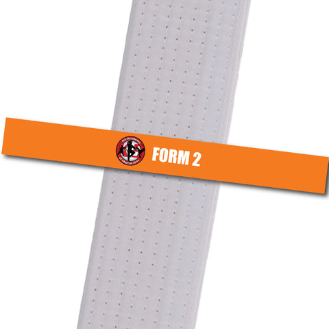 K5 MA - Form 2 -  Orange Achievement Stripes - BeltStripes.com : The #1 Source for Martial Arts Belt Tape