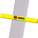 K5 MA - Basics - Yellow Achievement Stripes - BeltStripes.com : The #1 Source for Martial Arts Belt Tape
