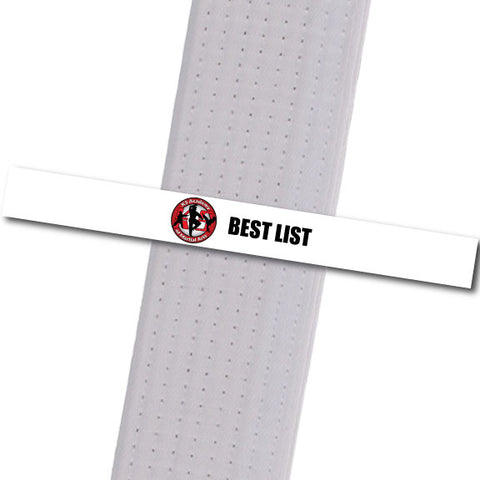 K5 MA - Best List Achievement Stripes - BeltStripes.com : The #1 Source for Martial Arts Belt Tape
