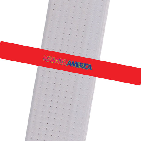 Karate America- Daniel Gimenez - Red with Logo Karate America - Daniel Gimenez - BeltStripes.com : The #1 Source for Martial Arts Belt Tape