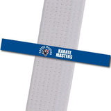 Karate Masters - Blue Custom Belt Stripes - BeltStripes.com : The #1 Source for Martial Arts Belt Tape