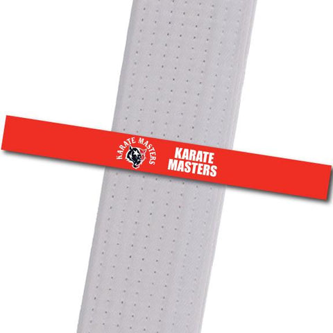 Karate Masters - Red Custom Belt Stripes - BeltStripes.com : The #1 Source for Martial Arts Belt Tape