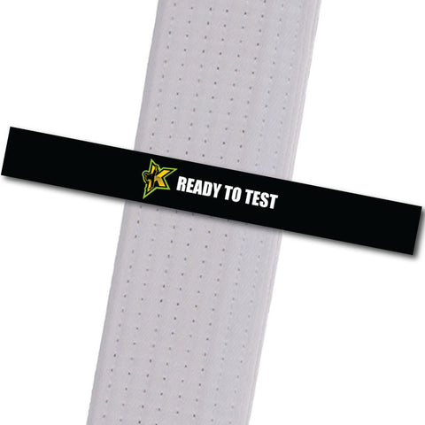Kickers Martial Arts - Ready to Test Achievement Stripes - BeltStripes.com : The #1 Source for Martial Arts Belt Tape