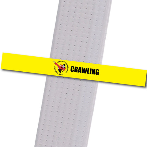 Kimling's Academy - Crawling Achievement Stripes - BeltStripes.com : The #1 Source for Martial Arts Belt Tape