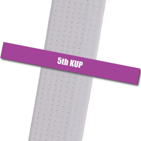 Kim's Tae Kwon Do - 5th Kup Achievement Stripes - BeltStripes.com : The #1 Source for Martial Arts Belt Tape