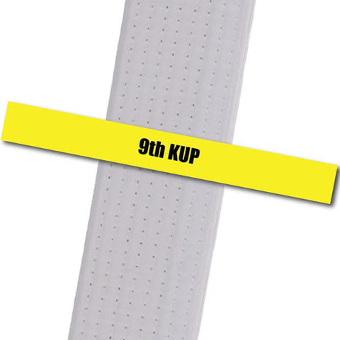 Kim's Tae Kwon Do - 9th Kup Achievement Stripes - BeltStripes.com : The #1 Source for Martial Arts Belt Tape