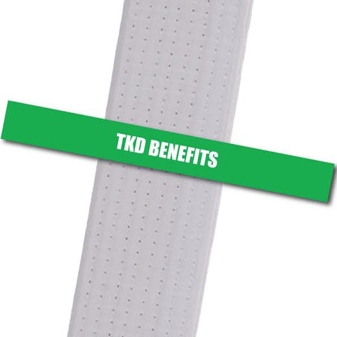 Kim's Tae Kwon Do - TKD Benefits Achievement Stripes - BeltStripes.com : The #1 Source for Martial Arts Belt Tape
