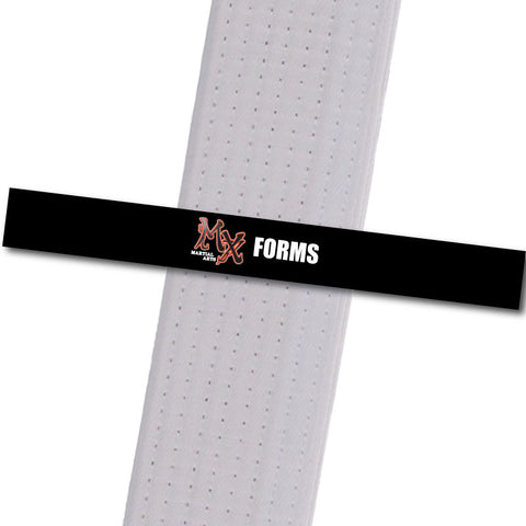 MX Martial Arts - Forms Custom Belt Stripes - BeltStripes.com : The #1 Source for Martial Arts Belt Tape
