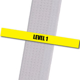 MacKenzie & Yates MA - Level 1 Achievement Stripes - BeltStripes.com : The #1 Source for Martial Arts Belt Tape