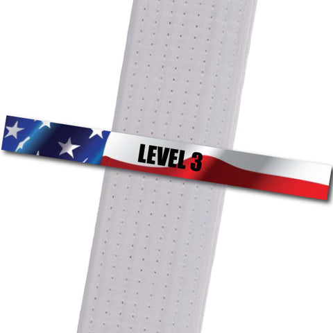 MacKenzie & Yates MA -  Level 3 Achievement Stripes - BeltStripes.com : The #1 Source for Martial Arts Belt Tape