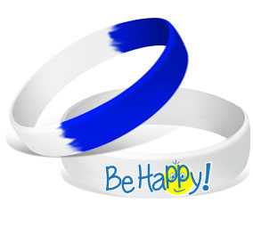 MatChats - Be Happy! Silicone Wrist Bands - Level 4: Champion Achievement Stripes - BeltStripes.com : The #1 Source for Martial Arts Belt Tape
