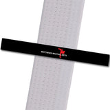 Matthews MA - Black - Logo Only Achievement Stripes - BeltStripes.com : The #1 Source for Martial Arts Belt Tape