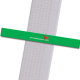 Matthews MA - Green - Logo Only Achievement Stripes - BeltStripes.com : The #1 Source for Martial Arts Belt Tape