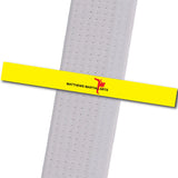 Matthews MA - Yellow - Logo Only Achievement Stripes - BeltStripes.com : The #1 Source for Martial Arts Belt Tape