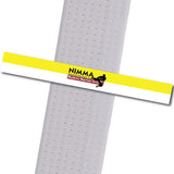 NIMMA - Logo Only - Yellow/White Achievement Stripes - BeltStripes.com : The #1 Source for Martial Arts Belt Tape