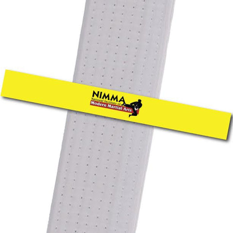 NIMMA - Logo Only - Yellow Achievement Stripes - BeltStripes.com : The #1 Source for Martial Arts Belt Tape