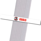New Tradition -Goals - Red Custom Belt Stripes - BeltStripes.com : The #1 Source for Martial Arts Belt Tape