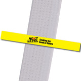 Next Level MA - Seeking the Good of Others Achievement Stripes - BeltStripes.com : The #1 Source for Martial Arts Belt Tape