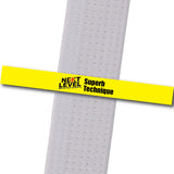 Next Level MA - Superb Technique Achievement Stripes - BeltStripes.com : The #1 Source for Martial Arts Belt Tape