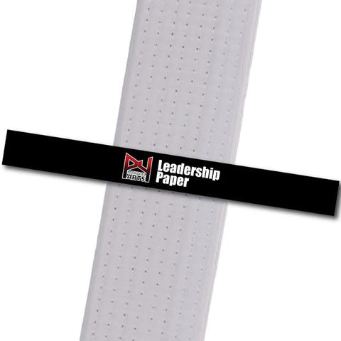 P4 Martial Arts - Leadership Paper Custom Belt Stripes - BeltStripes.com : The #1 Source for Martial Arts Belt Tape