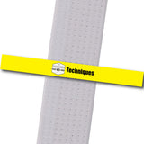Pecks TKD - Techniques Custom Belt Stripes - BeltStripes.com : The #1 Source for Martial Arts Belt Tape